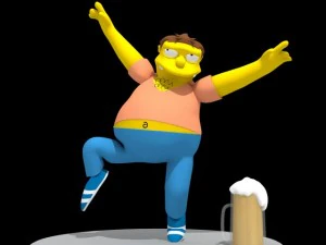 barney gumble rigged 3D Model