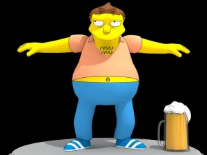 barney gumble rigged 3D Model