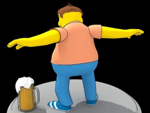 barney gumble rigged 3D Model