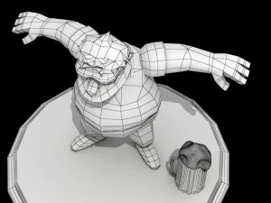barney gumble rigged 3D Model