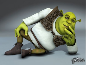 Shrek rigged 10 3D Модель