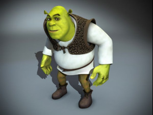 Shrek rigged 10 3D Модель