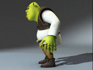 Shrek rigged 10 3D Модель