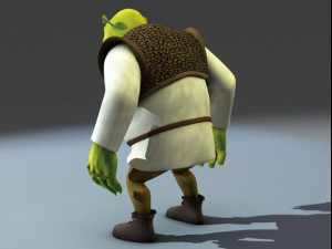Shrek rigged 10 3D Модель