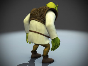 Shrek rigged 10 3D Модель
