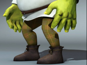 Shrek rigged 10 3D Модель
