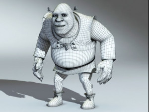 Shrek rigged 10 3D Модель