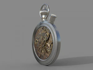 Watch mechanism 7 lowpoly 3D Model