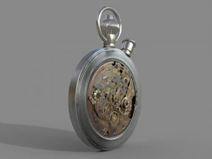 Watch mechanism 7 lowpoly 3D Model