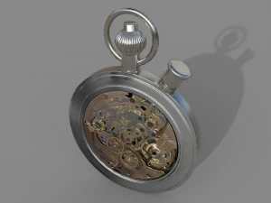 Watch mechanism 7 lowpoly 3D Model