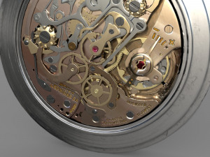 Watch mechanism 7 lowpoly Modèle 3D