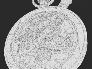 Watch mechanism 7 lowpoly 3D Model