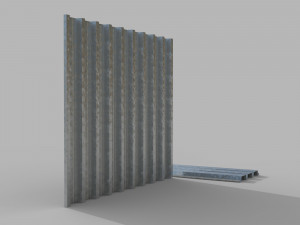 Corrugated galvanized sheets 1 Modelo 3D