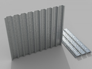 Corrugated galvanized sheets 1 Modelo 3D