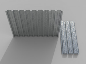 Corrugated galvanized sheets 1 Modelo 3D