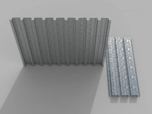 Corrugated galvanized sheets 1 3D Model
