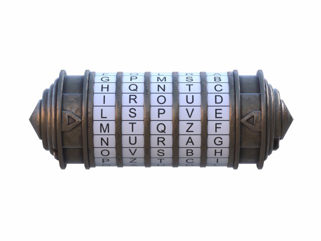 Cryptex low-poly 3D Model .c4d .max .obj .3ds .fbx .stl .blend 
