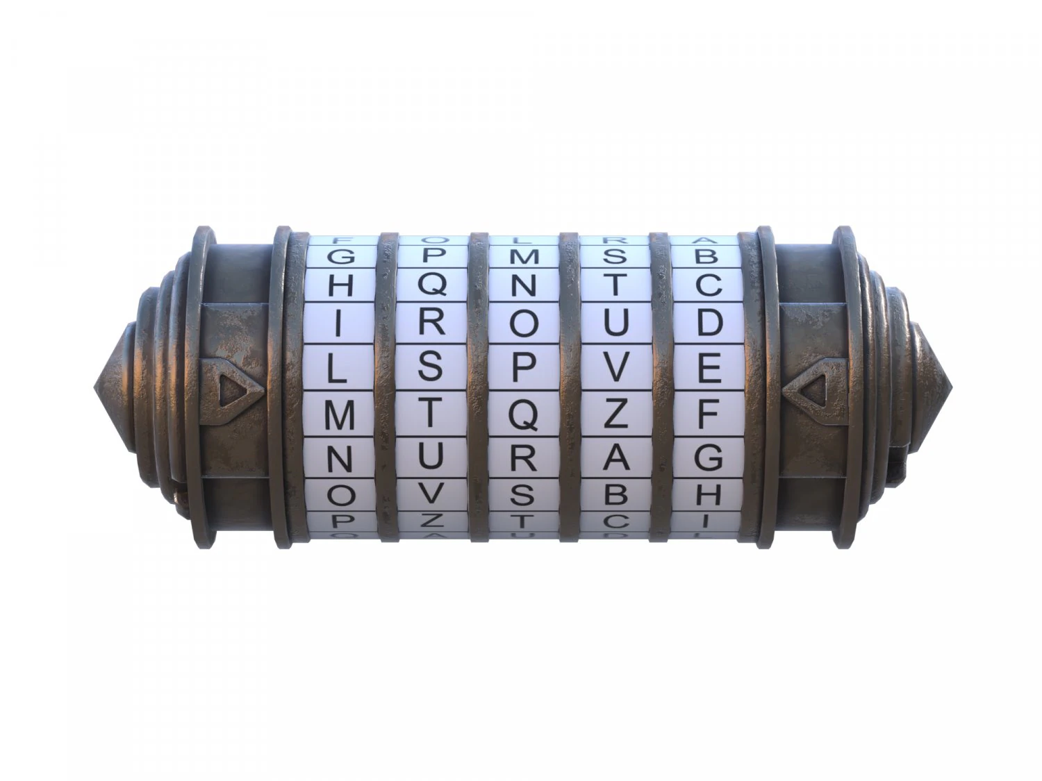 Cryptex low-poly 3D Model .c4d .max .obj .3ds .fbx .stl .blend 