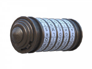 Cryptex low-poly 3D Model