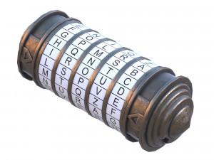 Cryptex low-poly 3D Model
