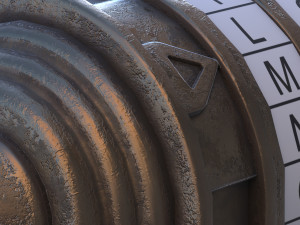 Cryptex low-poly 3D Model