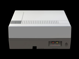 NES console low-poly Modelo 3D