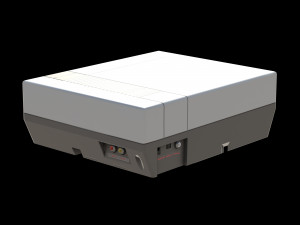 NES console low-poly Modelo 3D