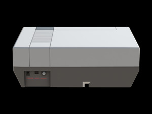 NES console low-poly Modelo 3D