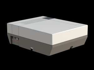 NES console low-poly Modelo 3D