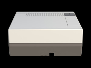 NES console low-poly Modelo 3D