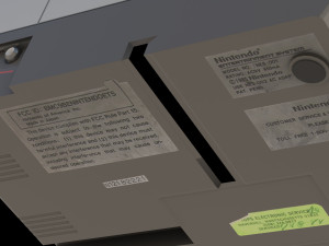 NES console low-poly Modelo 3D