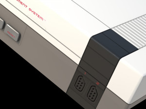 NES console low-poly Modelo 3D