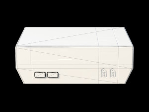 NES console low-poly Modelo 3D