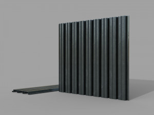 Corrugated galvanized sheets 2 3D Model