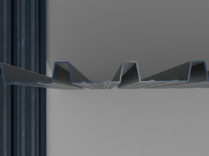 Corrugated galvanized sheets 2 3D Model
