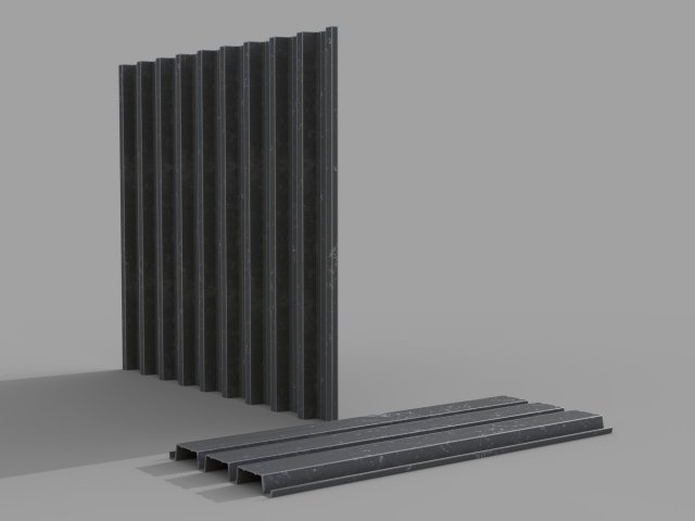 3D file Corrugated metal sheets 🔨・3D print object to download・Cults