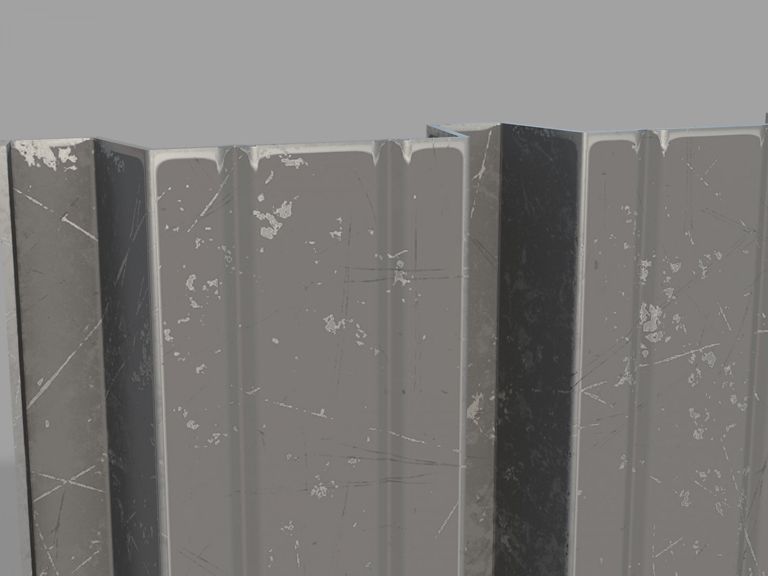 Corrugated galvanized sheets 3 3D Model in Miscellaneous 3DExport