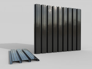 Corrugated galvanized sheets 4 3D Model
