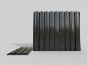 Corrugated galvanized sheets 4 3D Model