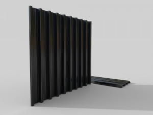 Corrugated galvanized sheets 4 3D Model