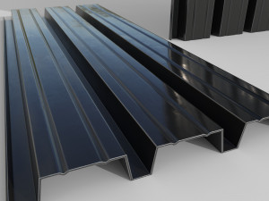 Corrugated galvanized sheets 4 3D Model