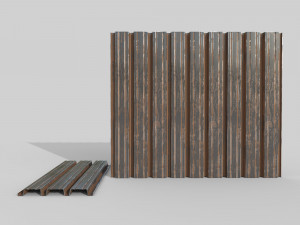 Corrugated galvanized sheets 5 Modello 3D