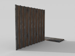 Corrugated galvanized sheets 5 Modello 3D