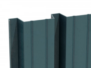 Corrugated galvanized sheets 6 low-poly 3D Model