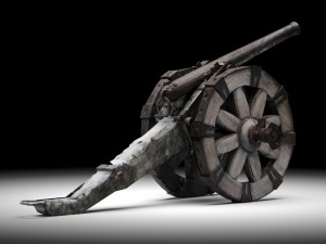 Napoleonic cannon 3D 모델