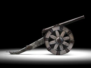Napoleonic cannon 3D Model