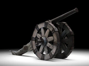 Napoleonic cannon 3D Model