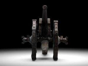 Napoleonic cannon 3D Model