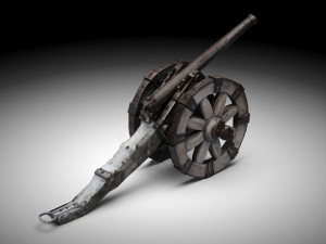 Napoleonic cannon 3D 모델