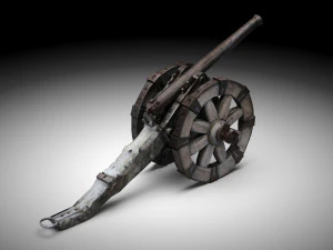 Napoleonic cannon 3D Model